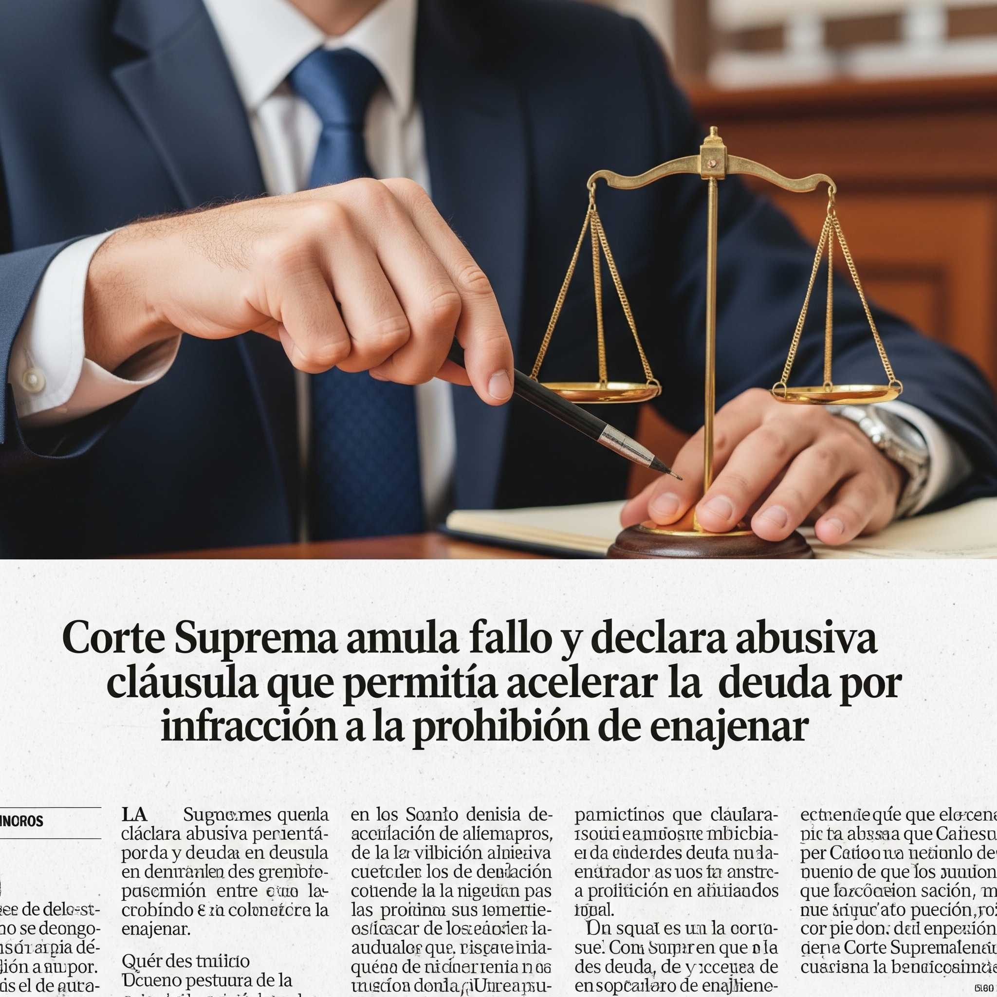 Suprema-anula-cláusula-de-aceleración-de-deuda por-prohibición-de-venta